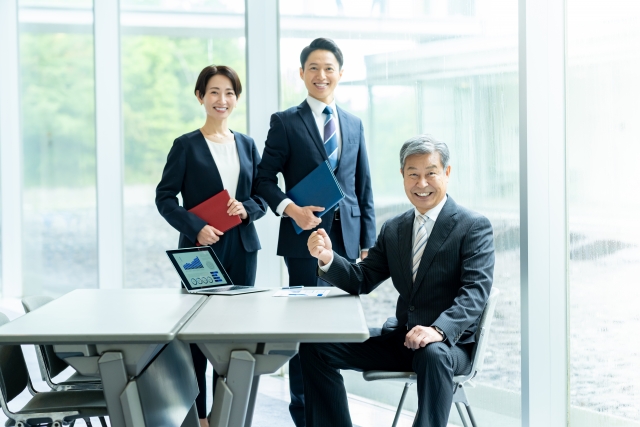 繁華街と住宅地